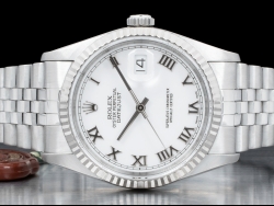 Rolex Datejust 36 Bianco Jubilee White Milk Roman Dial 16234 